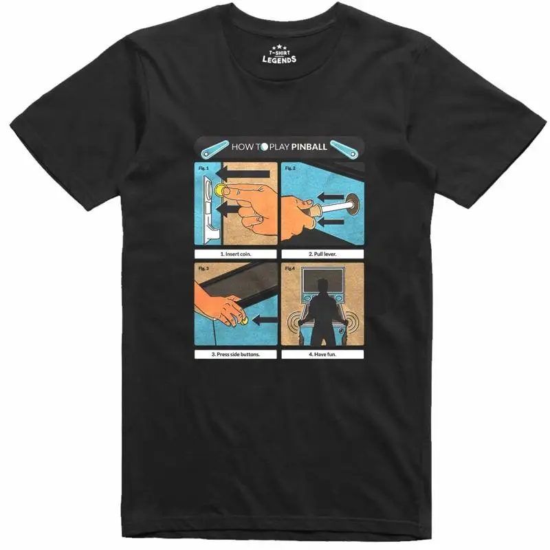 Męska koszulka T-shirt z motyw – Pinball Machine recenzja i cena
